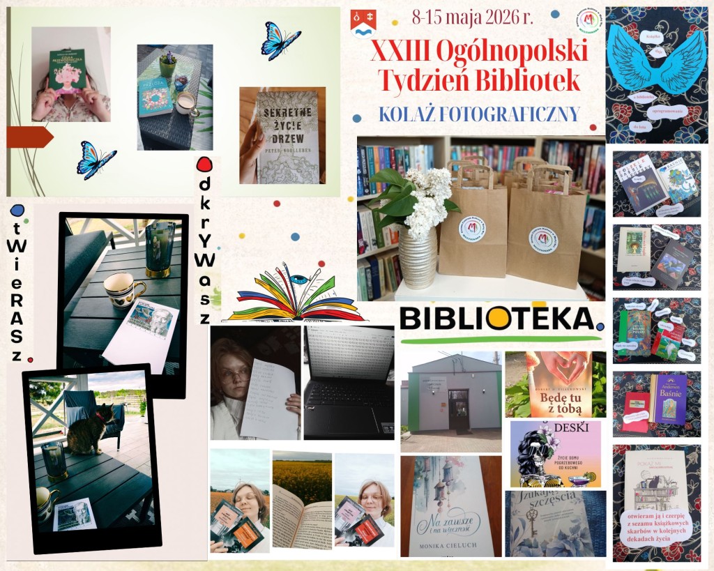 2026.05.20 podsumowanie tydzień bibliotek - kolaże