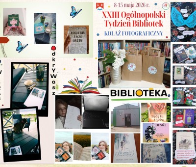 2026.05.20 podsumowanie tydzień bibliotek - kolaże