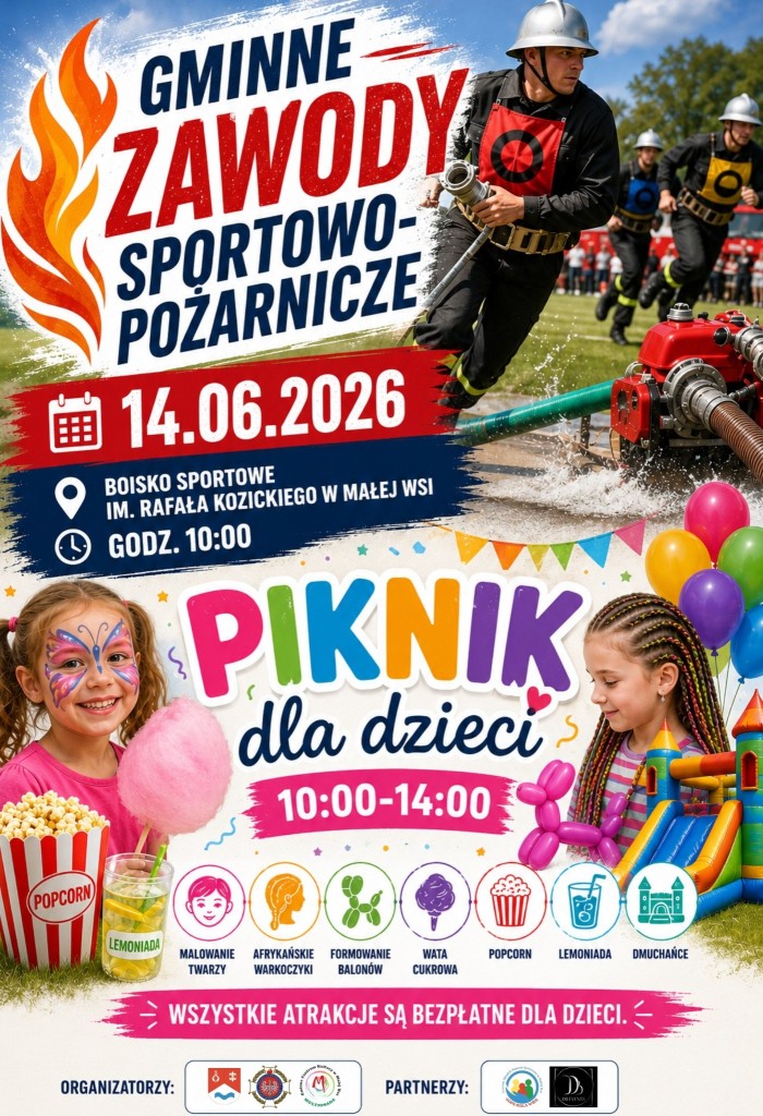 2026.06.14 piknik dla dzieci, zawody pożarnicze